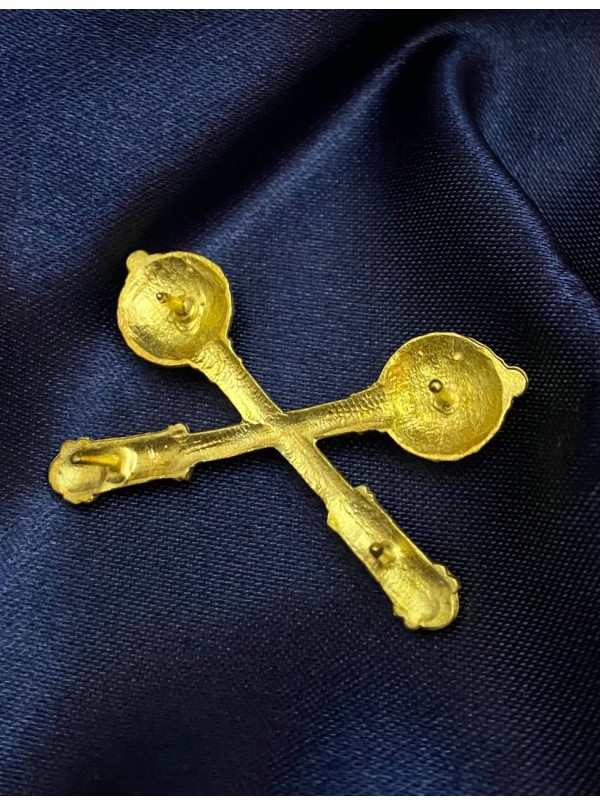 Знак розрізнення "Перехрещені булави" 20х40мм (31681)