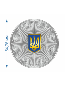 Пряжка на ремінь національна поліція д55х3 мм (25508)