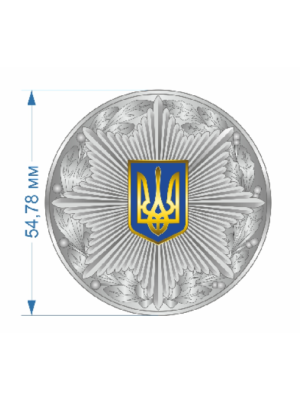 Пряжка на ремінь національна поліція д55х3 мм (25508)