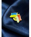 Значок "Україна-Індонезія" 20х13мм (36676)
