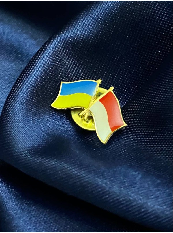 Значок "Україна-Індонезія" 20х13мм (36676)