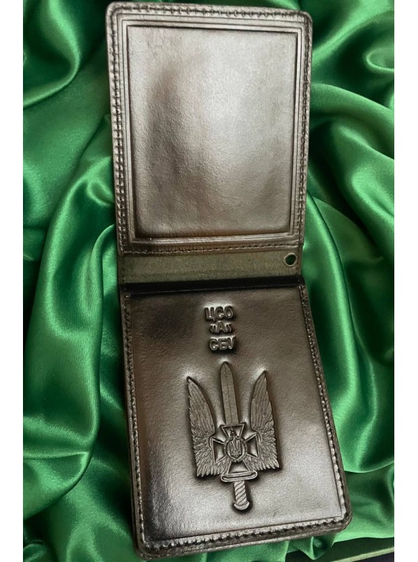Портмоне "Альфа" чорне 105х80мм (17129)