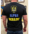 Футболка Альфа, колір чорний, прінт №1 (39185)