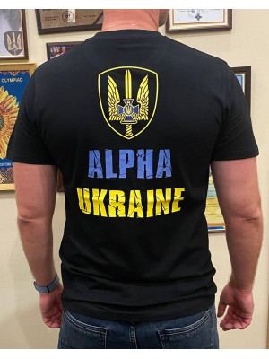 Футболка Альфа, колір чорний, прінт №1 (39185)