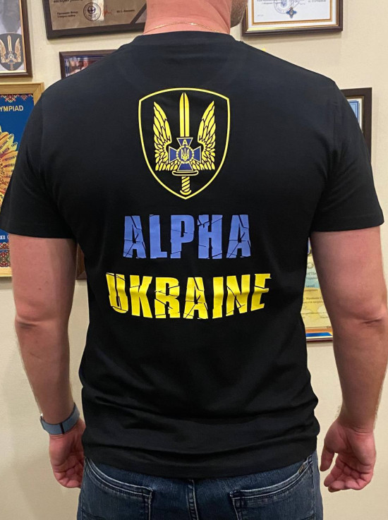 Футболка Альфа, колір чорний, прінт №1 (39185)
