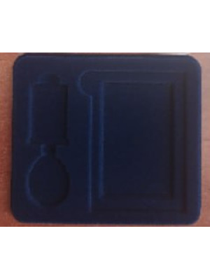 Футляр флокований, Подвійний, синій (стандартна колодка) Вінниця