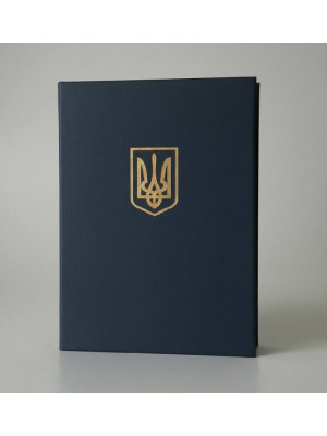 Футляр картон синій 85х120х30 мм_танго_стандартна медаль (18943)