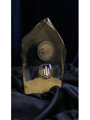 Кристал сувенірний "ДБР + лого" з епоксидної смоли (41060)