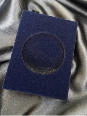 ложемент під монету 50мм в футляр баладек _122*86 мм СИНІЙ (40791)