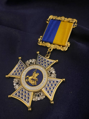 Медаль «Борець за Незалежність України у ХХ столітті»_50х50мм (39942)