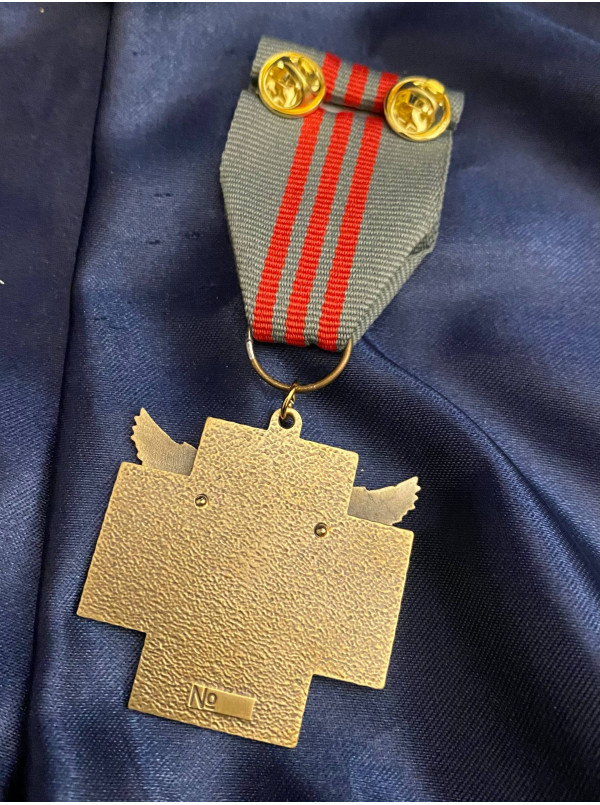 Медаль "Відзнака командира 54 ОРБ "Хрест розвідника За бойові заслуги" 3 ст_43х46мм (38901)