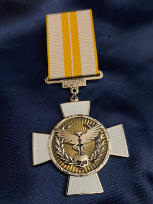 Медаль «За рішучість» 3 ст. Міжнародний легіон України (розвідка)_45мм (39723)