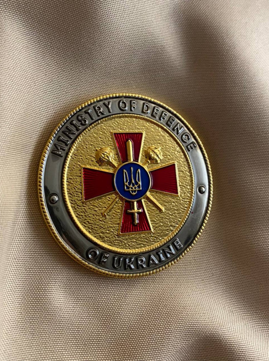 Монета_МОУ (Ministry of Defence of Ukraine/Department of International Defence Cooperation)_45мм (35573)