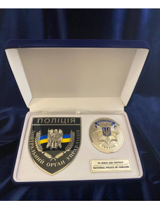 Набір НПУ шеврон ГУ з жетоном у футлярі 3069 (40017)