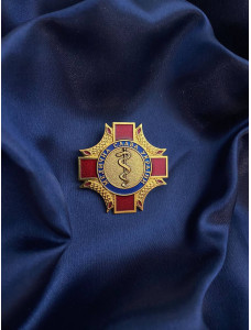Нагрудний знак Медична слава України_не на сайт_ 47х47х3мм (29905)