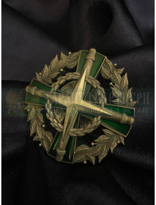 Нагрудний знак Окрема артилерійська бригада НГУ 50мм - ІІІ ступінь (39363)