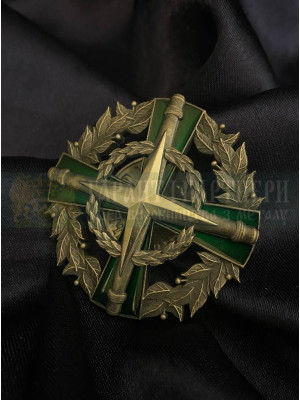 Нагрудний знак Окрема артилерійська бригада НГУ 50мм - ІІІ ступінь (39363)