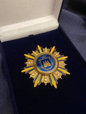 Нагрудний знак Почесного громадянина міста Самар_60мм (42979)