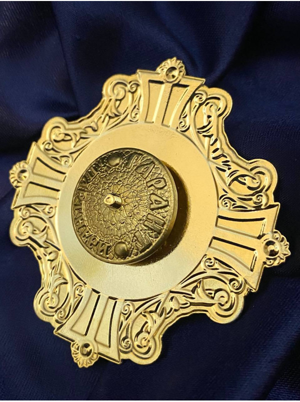 Нагрудний знак " Почесний громадянин Попівської територіальної громади"_70х70 мм (38173)