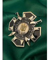 Нагрудний знак "4 бригада 4 батальйон НГУ Рубіж"_45мм (37341)