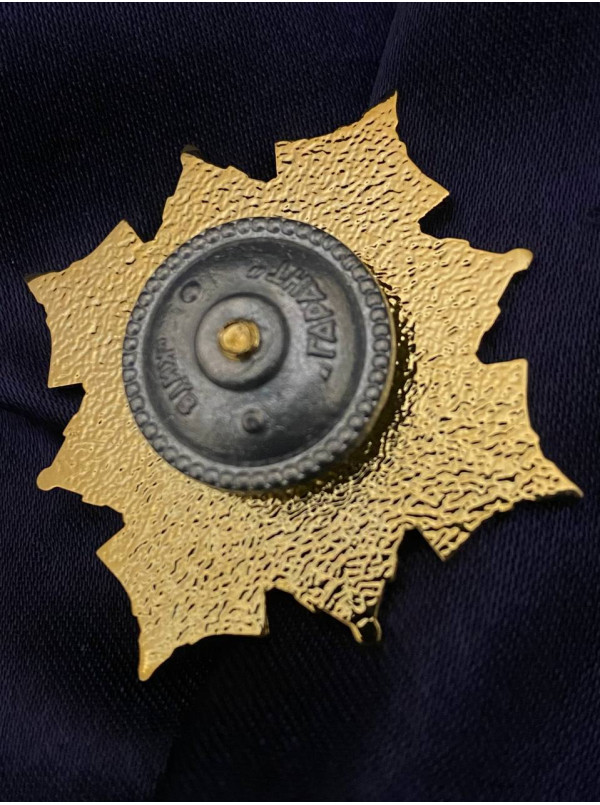 Нагрудний знак "Кращий танкіст" 46х46х3,0 мм (18151)