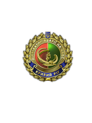 Нагрудний знак "Ліквідатор аварії на ЧАЕС" Кривий Ріг_30мм (02527)