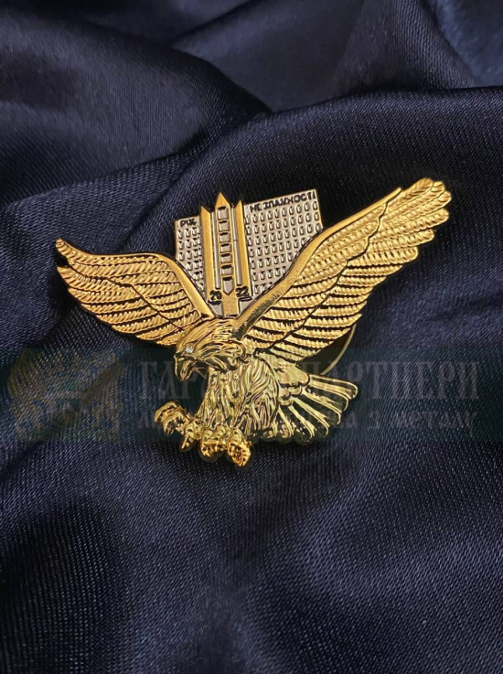 Нагрудний знак "Рік незламності 2022 з орлом"_50х35х2,5мм (36090)