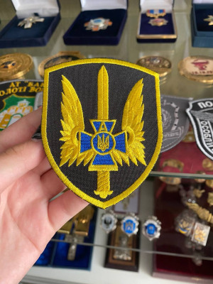 Шеврон "Альфа-тризуб"_60х50 мм (33156)