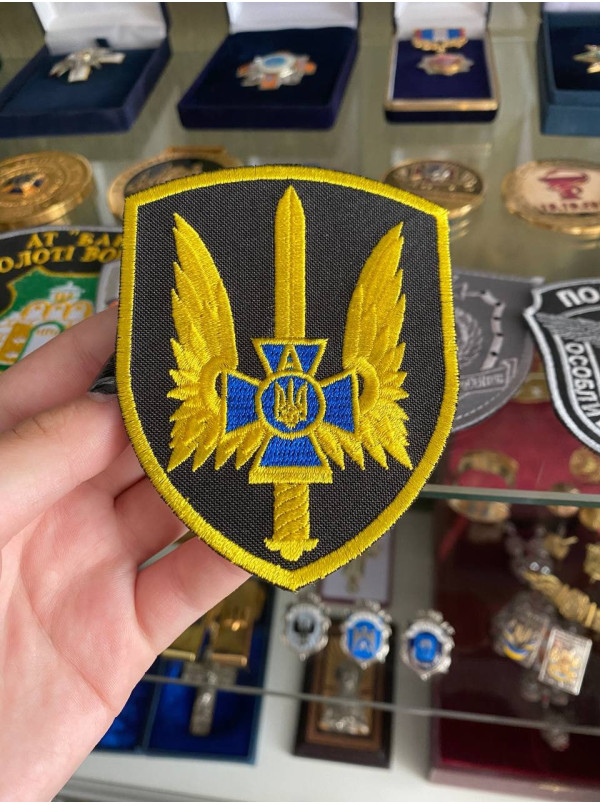Шеврон "Альфа-тризуб"_60х50 мм (33156)