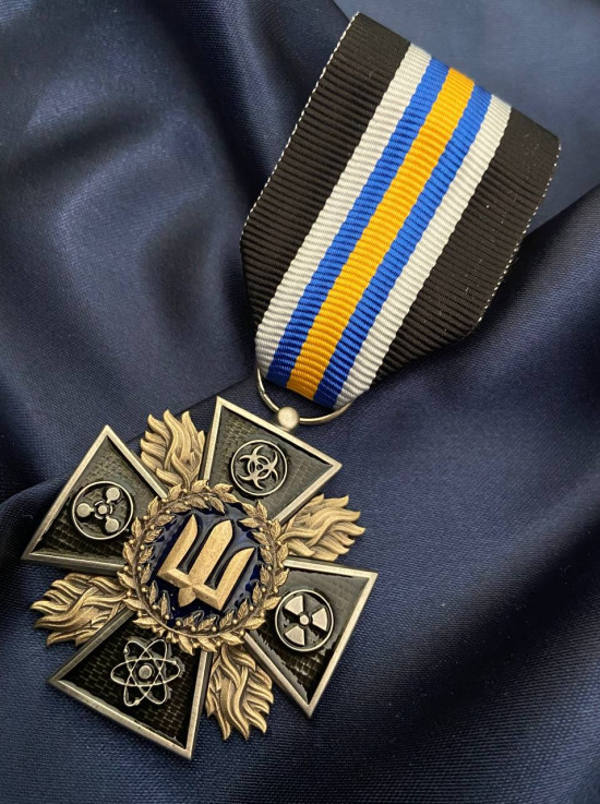 Відомча заохочувальна відзнака командувача сил підтримки ЗСУ - медаль «Хімічний, біологічний, радіаційний та ядерний захист»_43х43мм (40243)