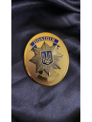 Жетон "НПУ" шпилька_позолота _70х57х2 мм (41697)