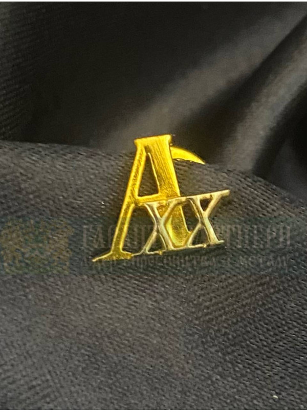Значок "Альфа ХХ років" 12 мм (22388)