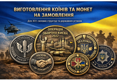 Виготовлення коїнів та монет під замовлення