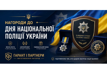 Нагороди до Дня Національної поліції України: виготовлення від «Гарант і Партнери» 